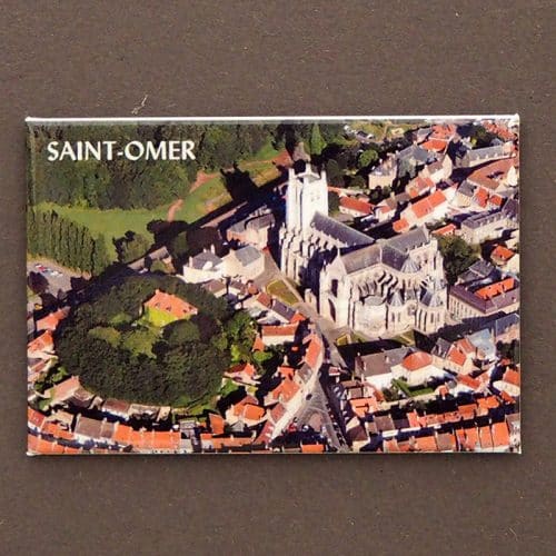 magnet plate st omer cathedrale aerien