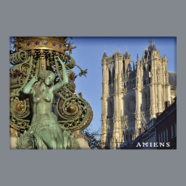 AMIENS CATHEDRALE ET STATUE