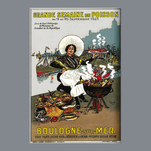 BOULOGNE SUR MER - RETRO - PUBLICITE POISSON