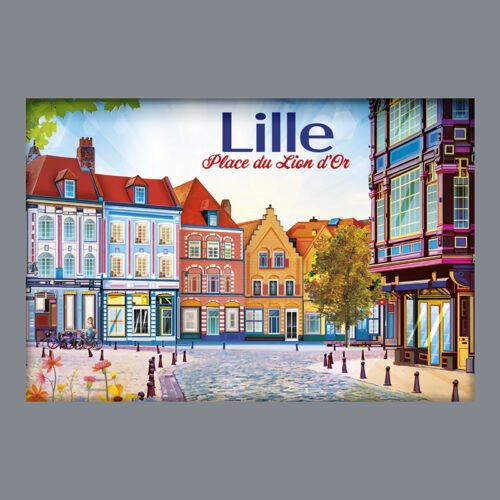 LILLE - PLACE DU LION D'OR DESSIN