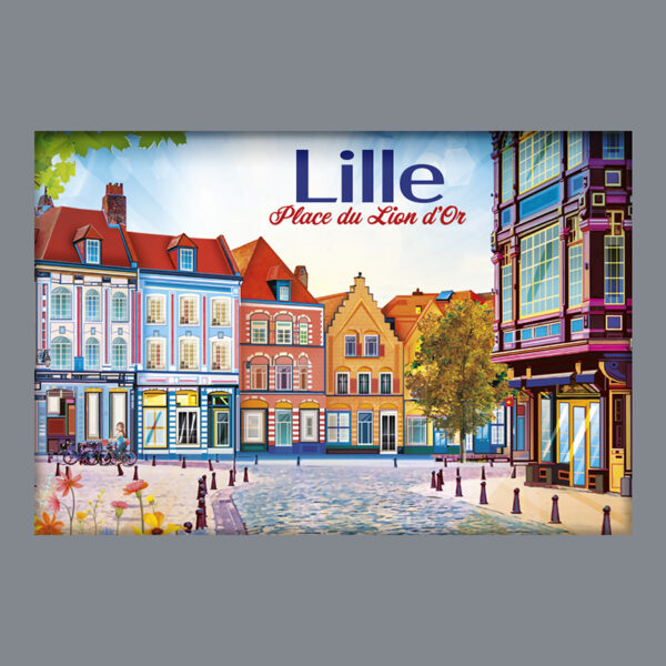 LILLE - PLACE DU LION D'OR DESSIN