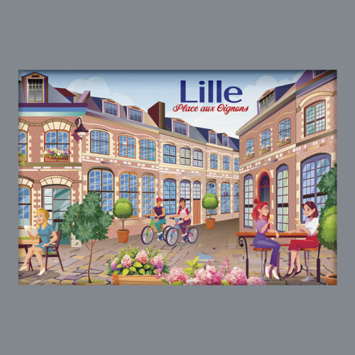 LILLE - PLACE AUX OIGNONS DESSIN 2025