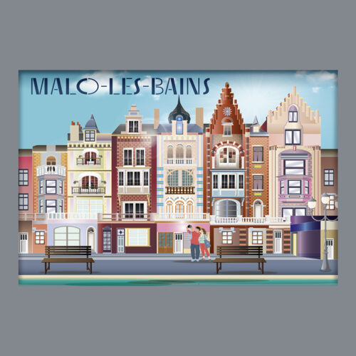 DUNKERQUE MALO LES BAINS DESSIN