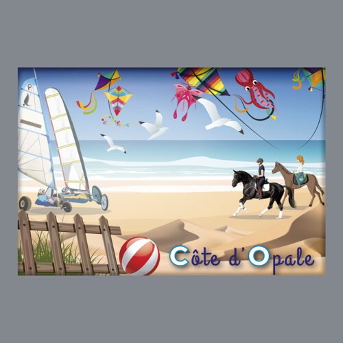 CÔTE D'OPALE - CARTE GEOGRAPHIQUE & LUDIQUE