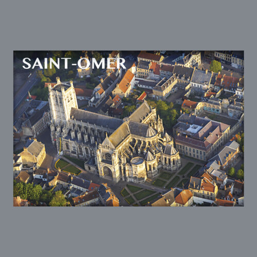 SAINT OMER VUE AERIENNE CATHEDRALE