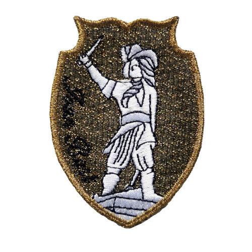 Écusson brodé à paillettes – Jean Bart - OR - Patch à coudre