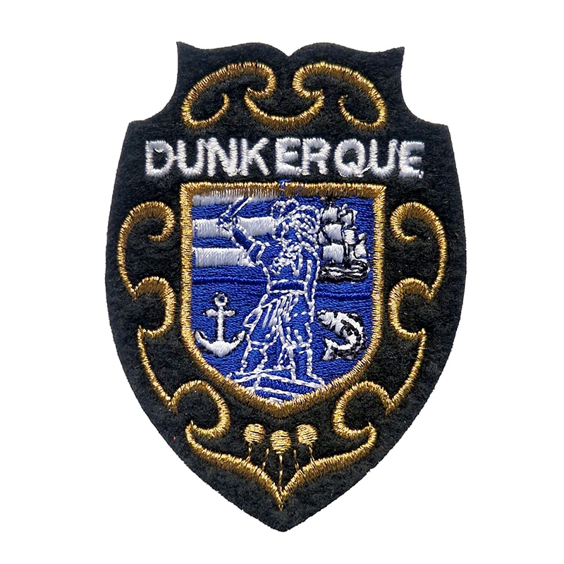 Écusson brodé Jean Bart le corsaire – Bleu – Patch à coudre