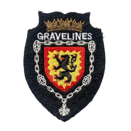 Écusson brodé- GRAVELINES -  Patch à coudre